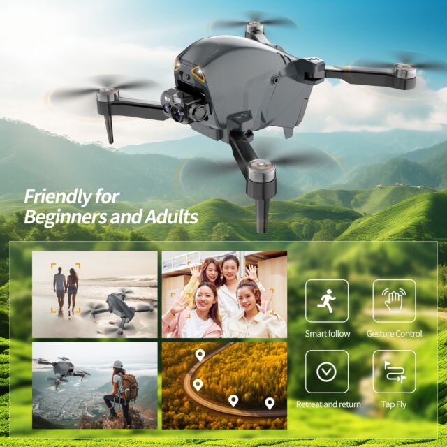 DRONE S177 PRO MOTOR BRUSHLESS + BAG DE COURO DELUXE