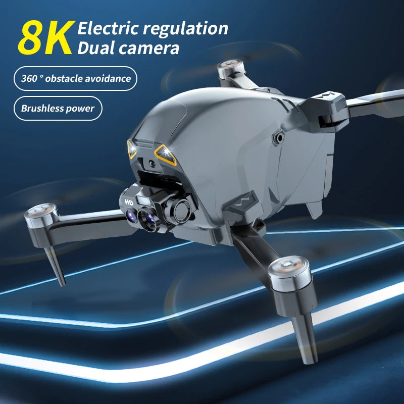 DRONE S177 PRO MOTOR BRUSHLESS + BAG DE COURO DELUXE