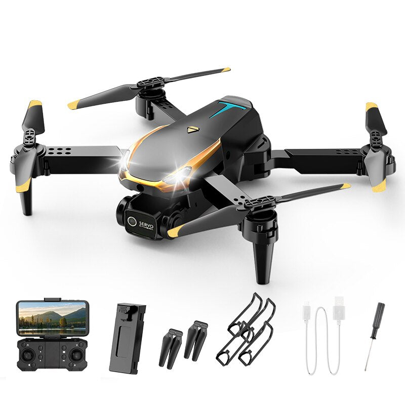 DRONE TESLA M8 C/ CAMERA + BAG PRETA + 4 HELICES RESERVAS